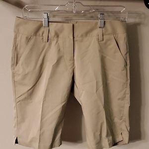 Adidas tan golf shorts size 2